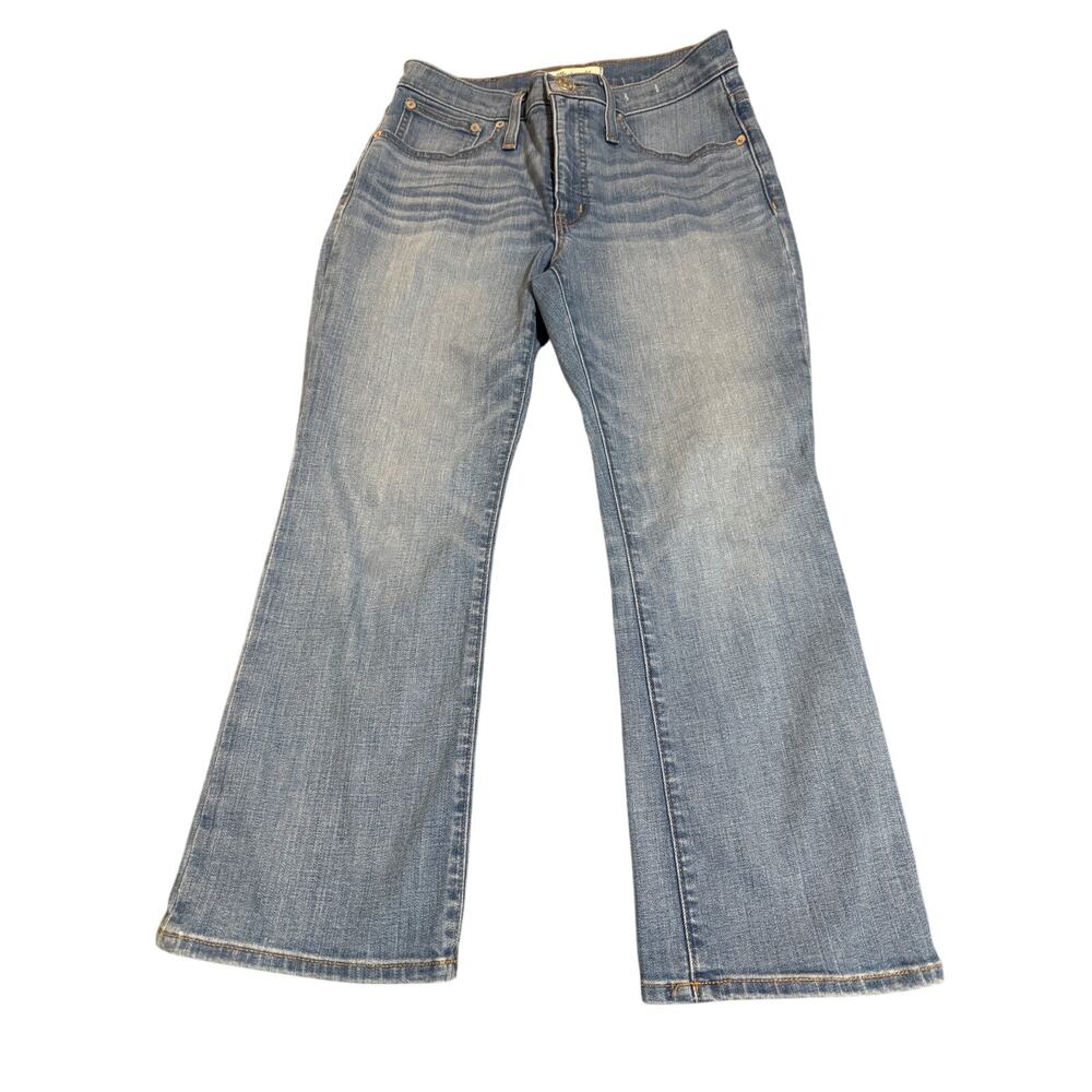 Madewell Cali Demi-Boot Jeans in Timpson Wash Size 27 Petite Y2K Mid Rise - Picture 2 of 11